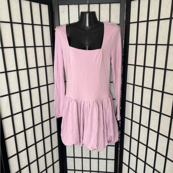 Lilac Long Sleeve Dress - Picture 5 of 7
